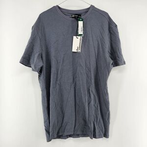The‎ Commons Men's XL Dark Grey Cotton Dot Jacquard Tee NWT